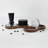 Walnut Barista Station – Tamper & Tool Organizer