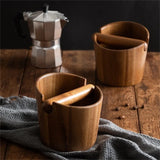 Wood Espresso Knock Box