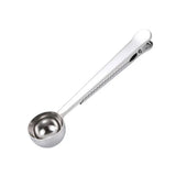 Coffee Bag Clip with Built-In Scoop