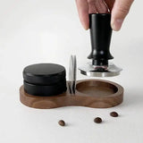Walnut Barista Station – Tamper & Tool Organizer