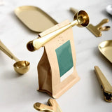 Coffee Bag Clip with Built-In Scoop
