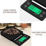 Digital Coffee Scale with Timer and LCD Screen