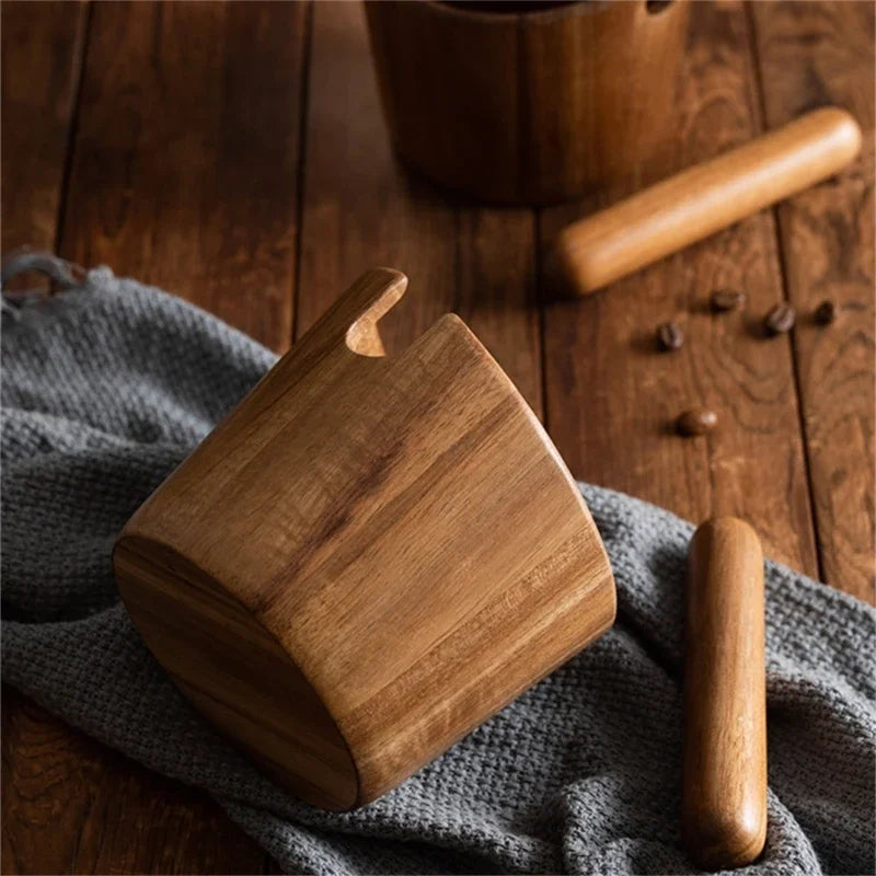 Wood Espresso Knock Box