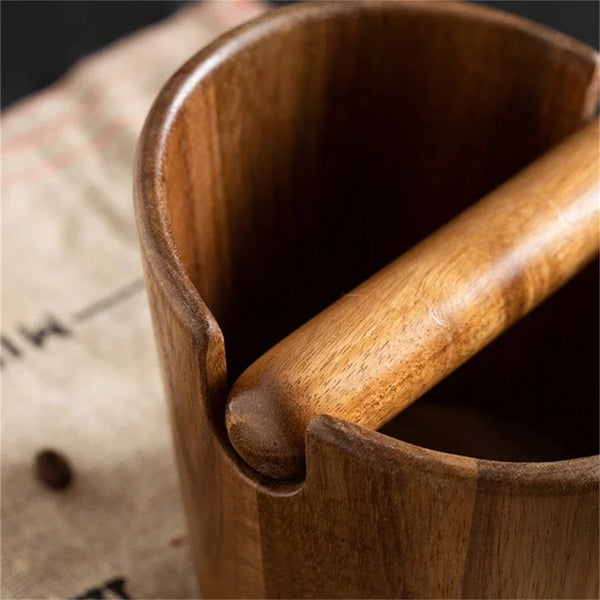 Wood Espresso Knock Box