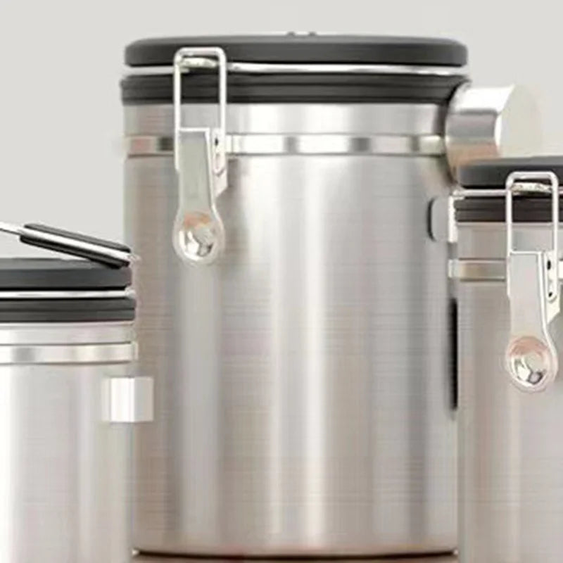 Airtight Bean Canister with CO2 Valve