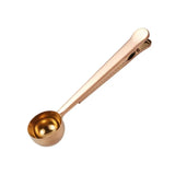 Coffee Bag Clip with Built-In Scoop