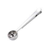 Coffee Bag Clip with Built-In Scoop