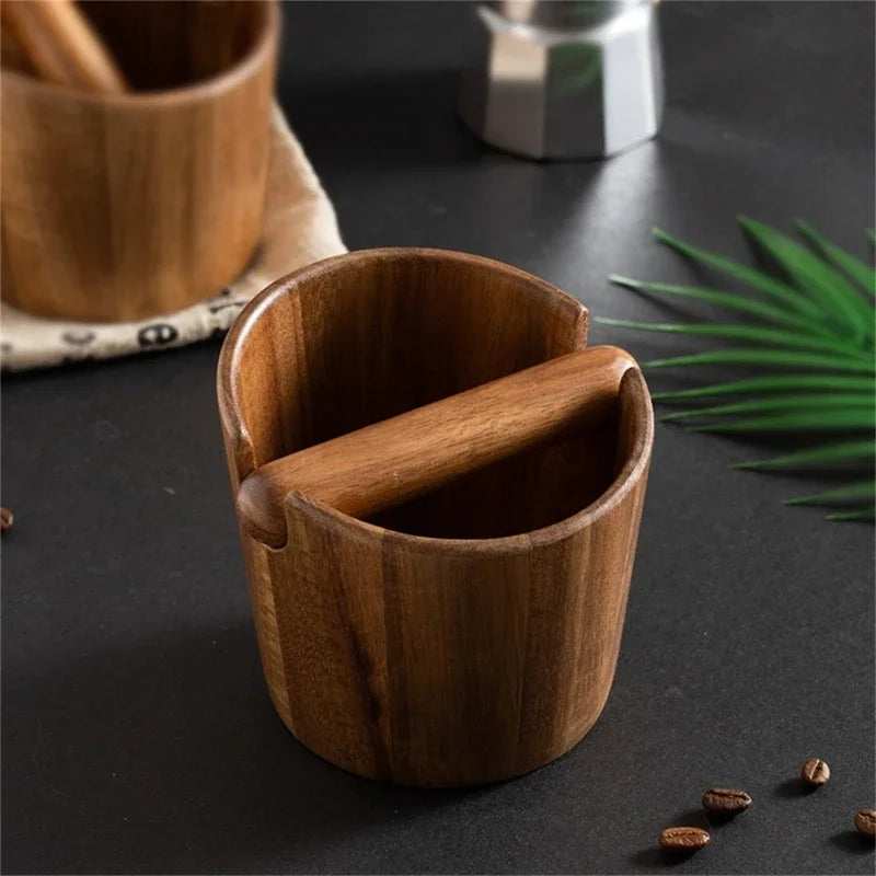 Wood Espresso Knock Box