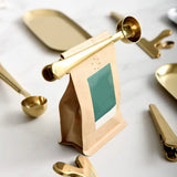Coffee Bag Clip with Built-In Scoop
